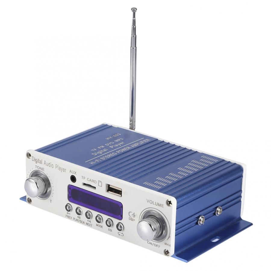 12V Mini Motorcycle Car Audio Amplifier Amp High Power HIFI Stereo Sound Amplifier Blue