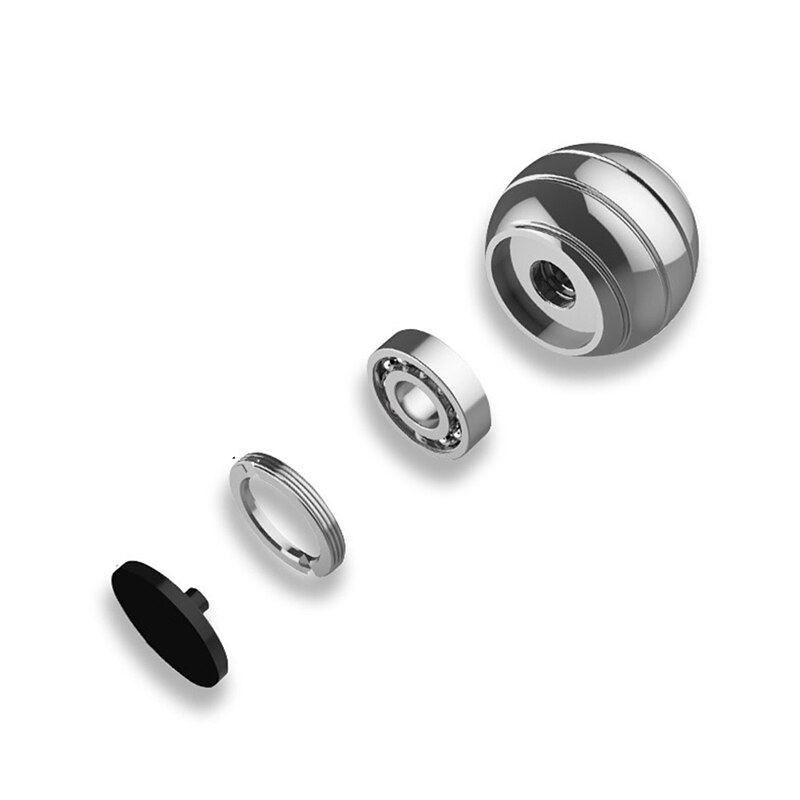 38mm Desktop Decompression Rotating Spherical Gyroscope Office Desk Fidget Toys Optical Illusion Flowing Finger Toys Adult
