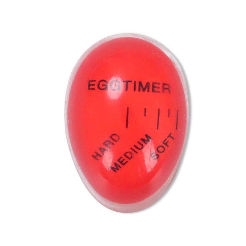 1Pcs Mini Color Changing Egg Timer Resin Material Perfect Boiled Eggs By Temperature Kitchen Helper Egg Timer Red timer tools