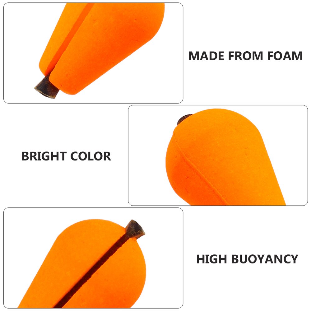 5 stk flydende fluefiskeri te dråbeform fiskeri flydende flydecylinder