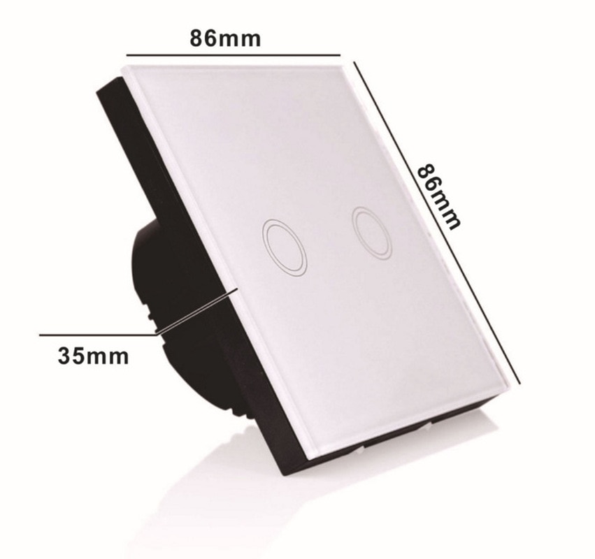 RF433 WIFI Glass Panel Touch Screen Tempered Glass Remote Control Wall Switch Touch Switch Smart Switches 60Hz