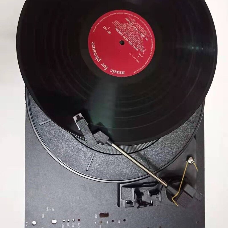 28cm kunststof draaitafels 33/45/78 toeren automatische curve arm return platenspeler draaitafel grammofoon voor lp vinyl platenspeler