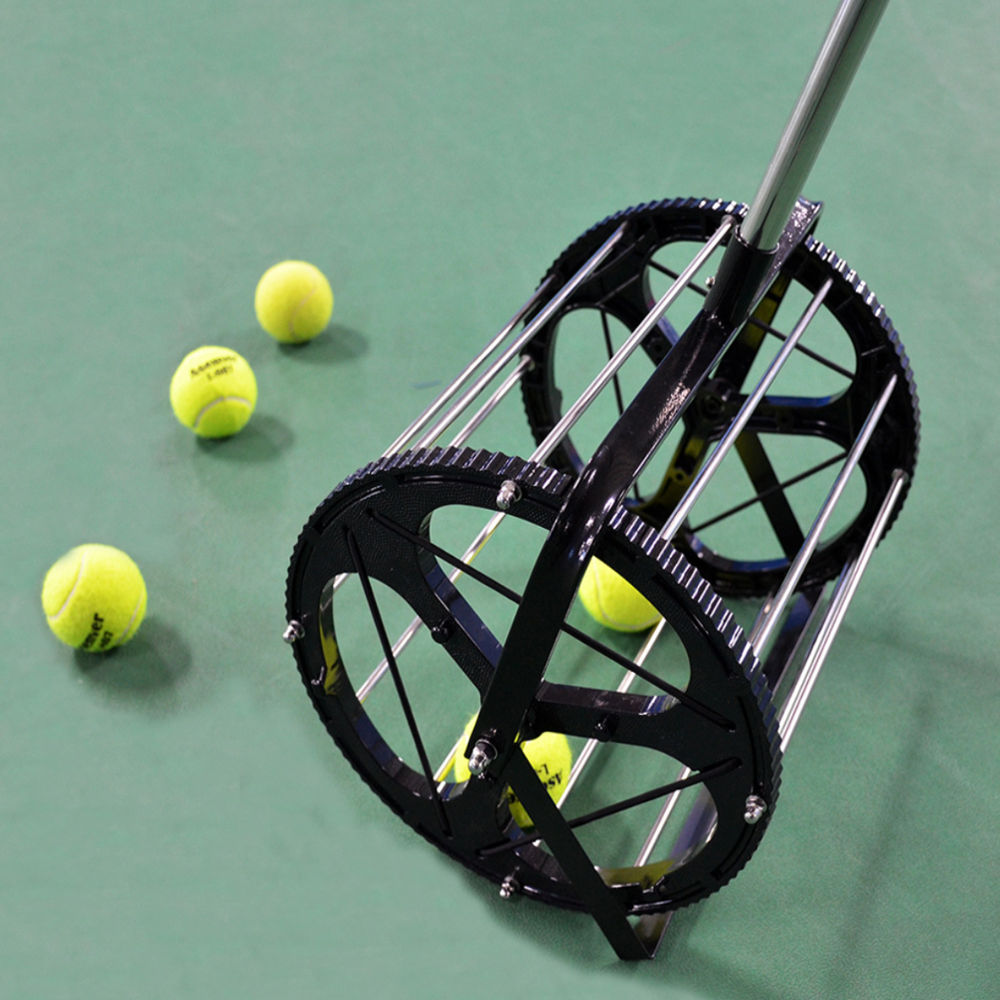 Recogedor automático de pelotas de tenis, accesorio de rodillo de bolas, recogedor de cortacésped, tolva, Retriever