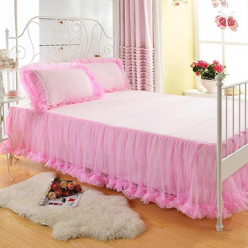 Dessus de lit en dentelle, couleur unie, couvre-lit, housse de Protection pour matelas: BK149-1 / 48x74cm x2pcs