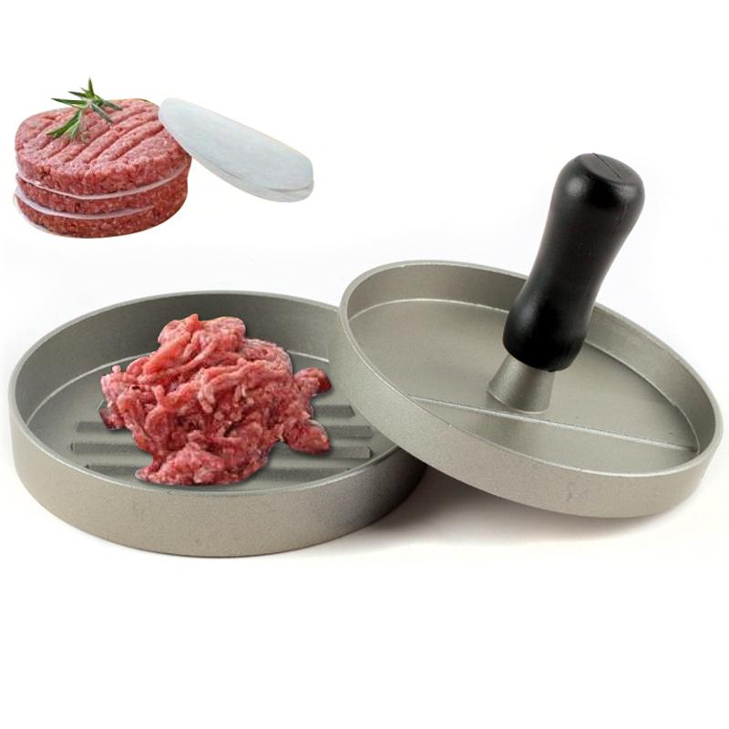 Non-stick Hamburger Press Maker Beef Grill Mold Making Perfect Patties Homemade Aluminum Maker Burger Press