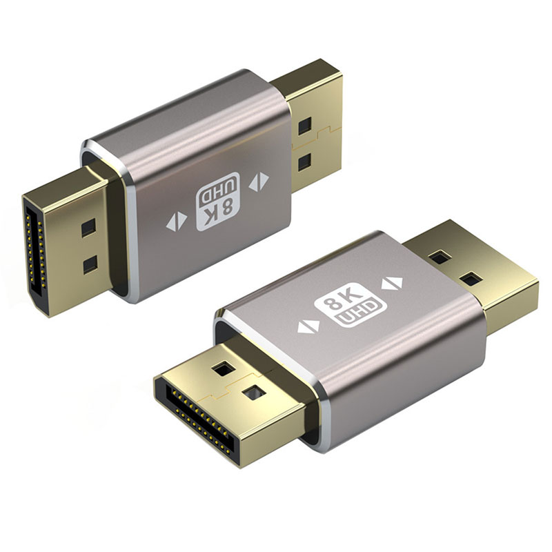 Straight DisplayPort Male to Female Adapter Connector 8K DP Male Female Connector Adaptor DisplayPort Female to Female Adaptor: Blue