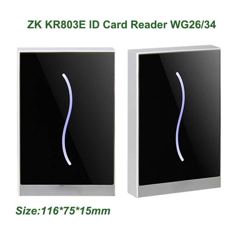 ZK KR702 IP65 Waterproof Smart Card Reader With Keypad And Led Wiegand26/34 Touch Key RFID Card Reader For Access Control System: KR802E