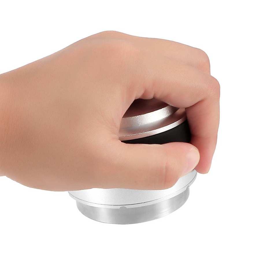 Coffee Make Machine Parts Stainless Steel Coffee Power Tamper Distributor Leveler Coffee Making Accessory Silver 57mm