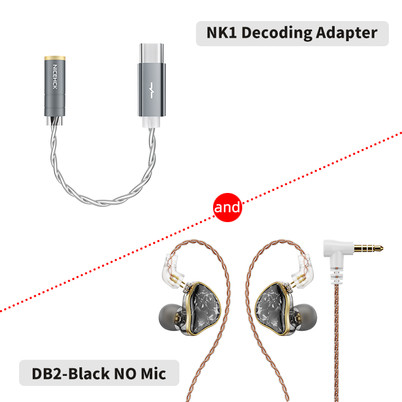 NICEHCK DB2 mikrofon HiFi słuchawki muzyczne 1DD + 1BA hybrydowy podwójny sterownik douszny monitor douszny odłączany 0.78 2Pin złącze IEM: Różowy