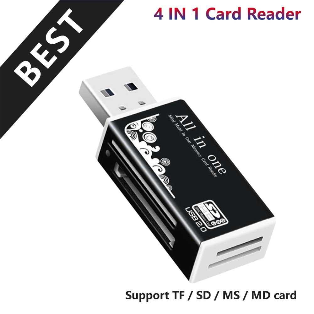 Purple Card Reader USB 2.0 to SD Micro SD TF Memory Card Adapter for laptop Accessories Multi Smart Cardreader