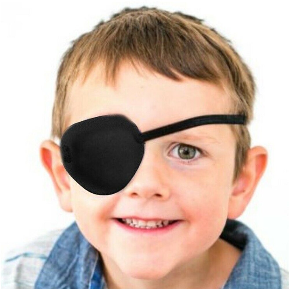 Child Eye Patch Concave Soft Foam Pad Adjustable Length Washable Eye Patch