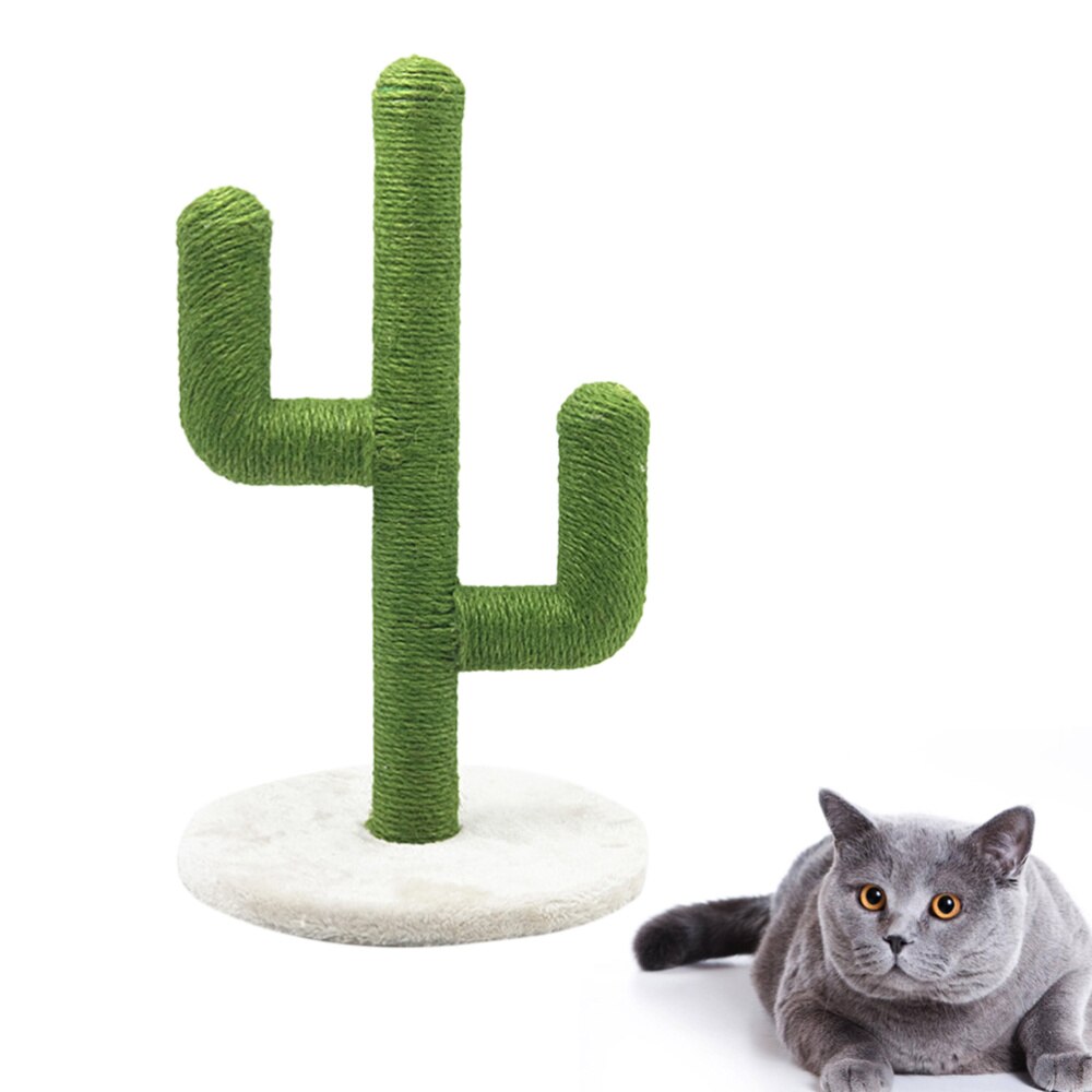1Pc Kat Speelgoed Cactus Vorm Mooie Duurzaam Kitten Klimmer Springen Platform Speelgoed