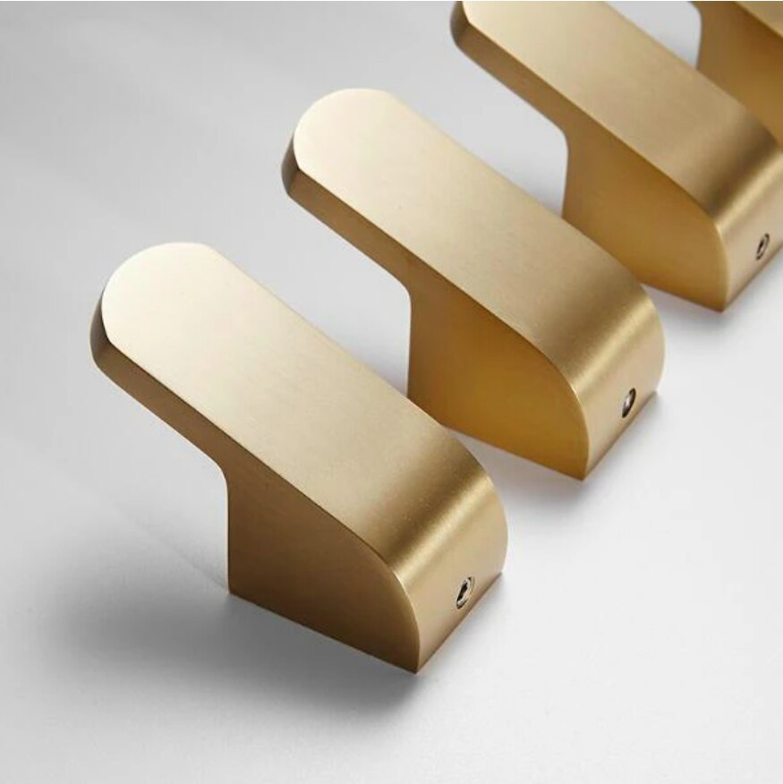 Badkamer Messing Muur Haak Jas Handdoek Haken Voor Badkamer Goud Koper Keuken Haak Kleding Haak JM210