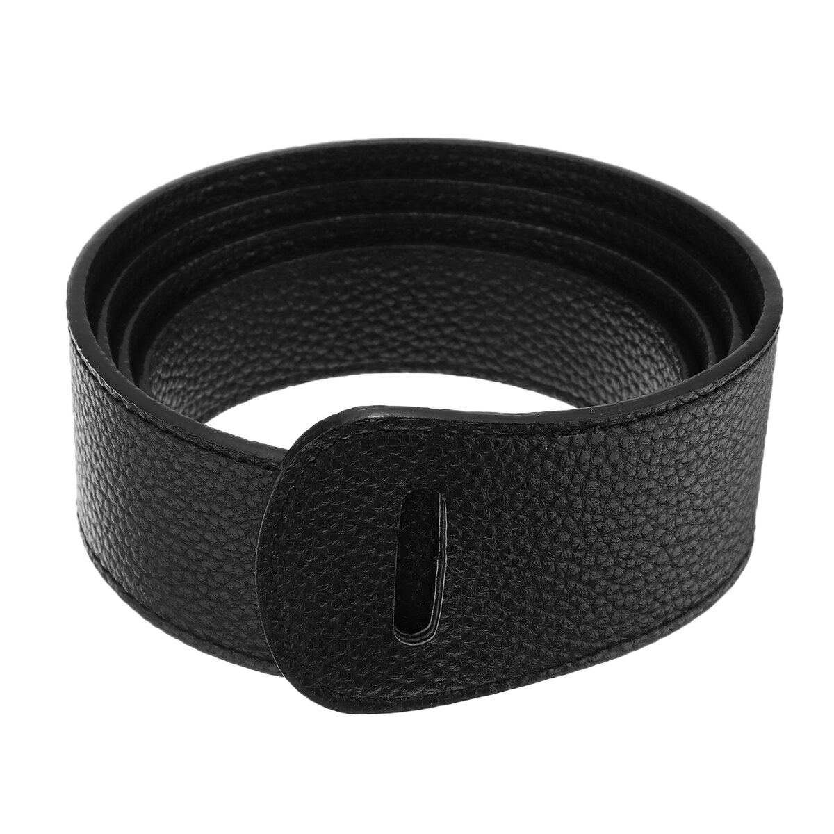 1pc Vrouwen Lederen Taille Band Wrap Rond Zelf Tie Obi Cinch Taille Band Boho Black Riemen voor vrienden Meisjes