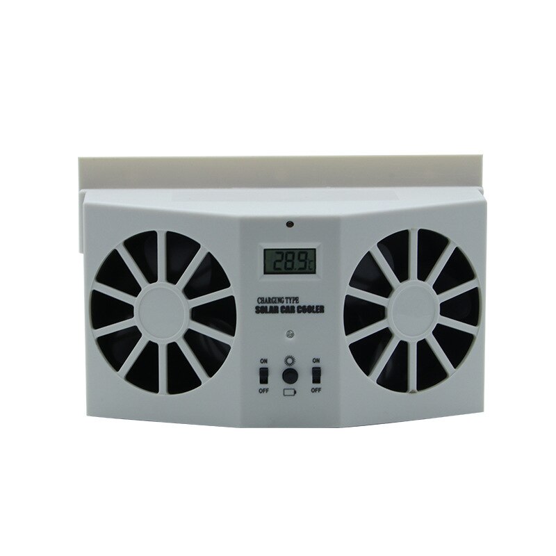 Solar Auto Ventilator/Zomer Dual-Vent Auto Ventilator/Solar Auto Koeler Radiator Met Display Auto interieur Accessoires