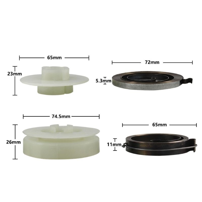 3 stücke Elektrische Kettensäge Einfach Starter Pulley mit 2 Quellen Fit Kettensäge 4500 5200 Y5LD