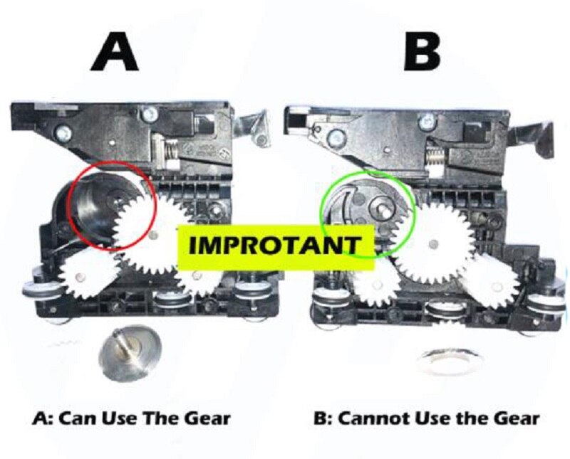 Cq890-67091 t120 t520 kupferzahnräder für hp-schneidwerksbaugruppe designjet  t120 t520 t525 t730 t830