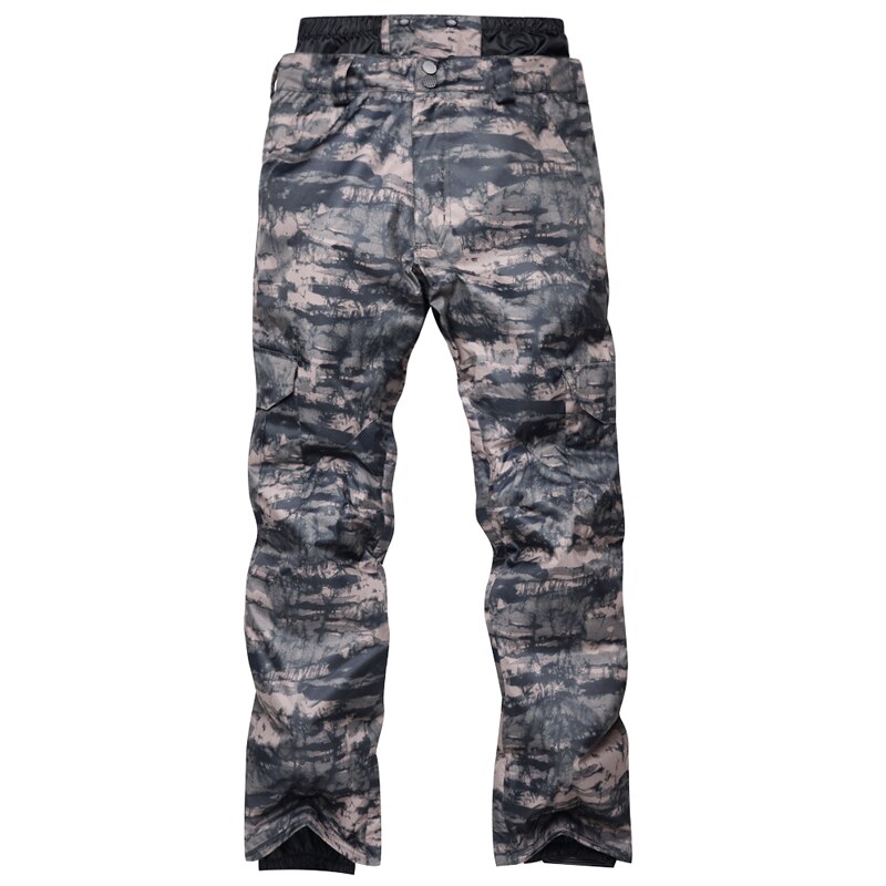 Pantalon de Ski hommes en plein air de coupe-vent imperméable à l'eau chaude neige pantalon hiver Ski Snowboard pantalon arctique Queen: Dark Camouflage / L