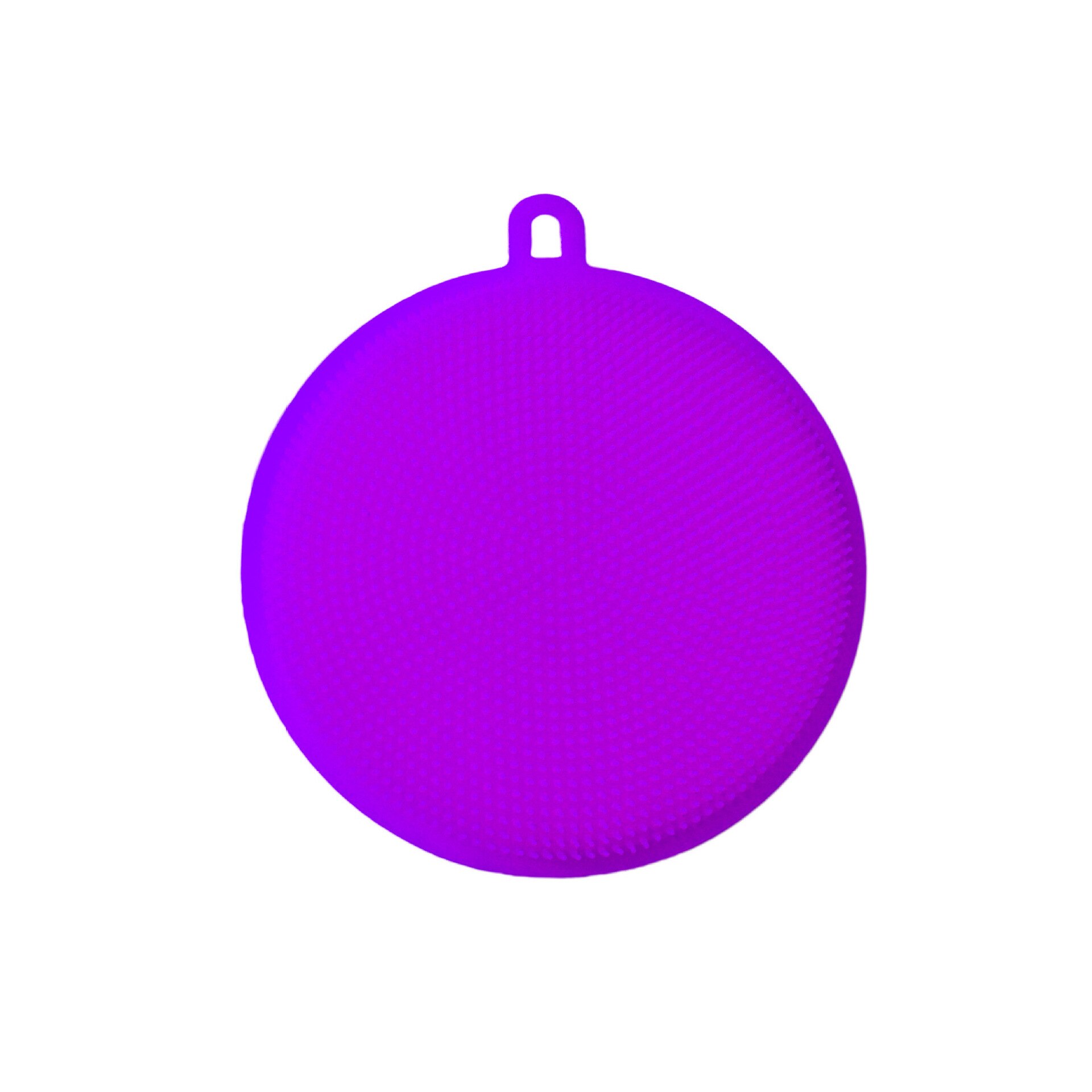 Silicone Dishcloth Dishwashing Brush Oil-Free Kitchen Cleaning Brush Decontamination Multifunctional Melon Fruit Vegetable Scour: Bulk Purple