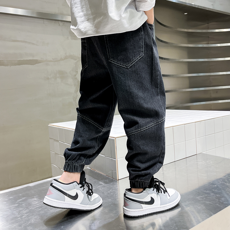 Jeans para meninos grandes, roupas infantis, moda casual, calças infantis legais, calças para meninos, roupas largas de verão para meninos, adolescentes