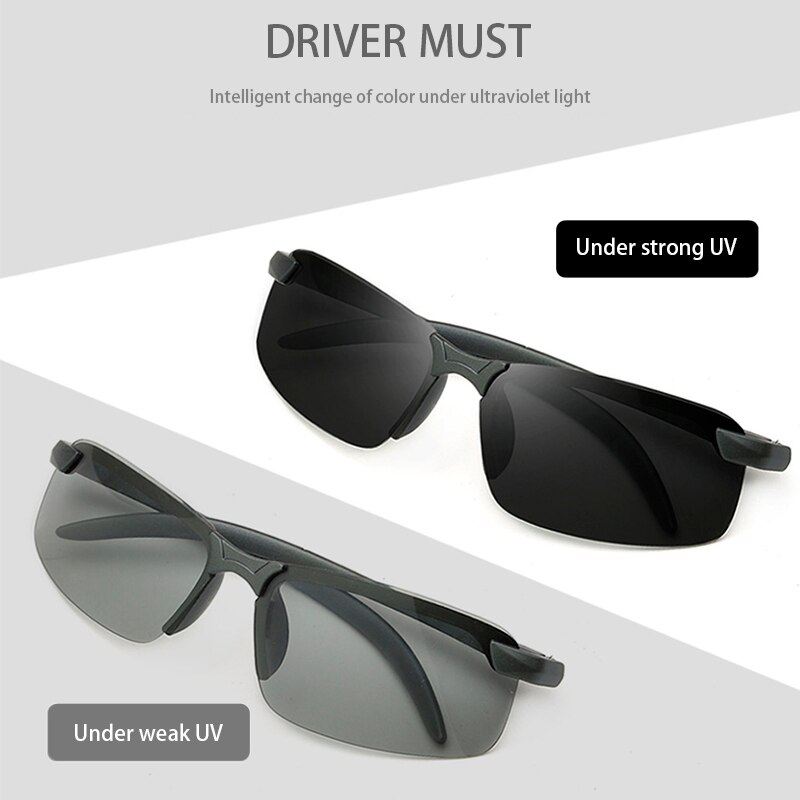 Driver Goggles Photochromic Len Day Night Vision Sunglasses For Men Women Car Driving Glasses Polarized Sunglasses Eyewear UV400