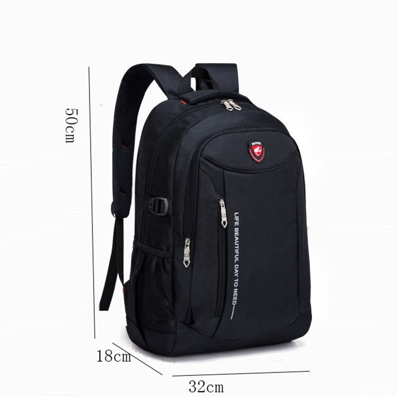 Mænd rejsetasker multifunktionel rygsæk vandtæt oxford studerende skoletaske afslappet mænd rejser mand teenager rygsæk