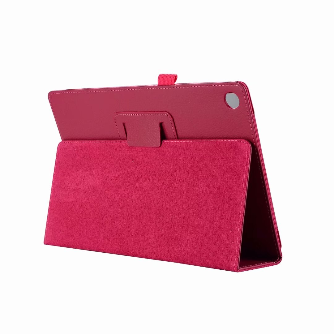 Pokrywa dla Lenovo Tab 4 10 Plus TB-X704F X704L X704 PU skórzany futerał na Tablet Capa dla Lenovo TAB4 10 "TB-X304F X304L odwróć pokrywa: rose red
