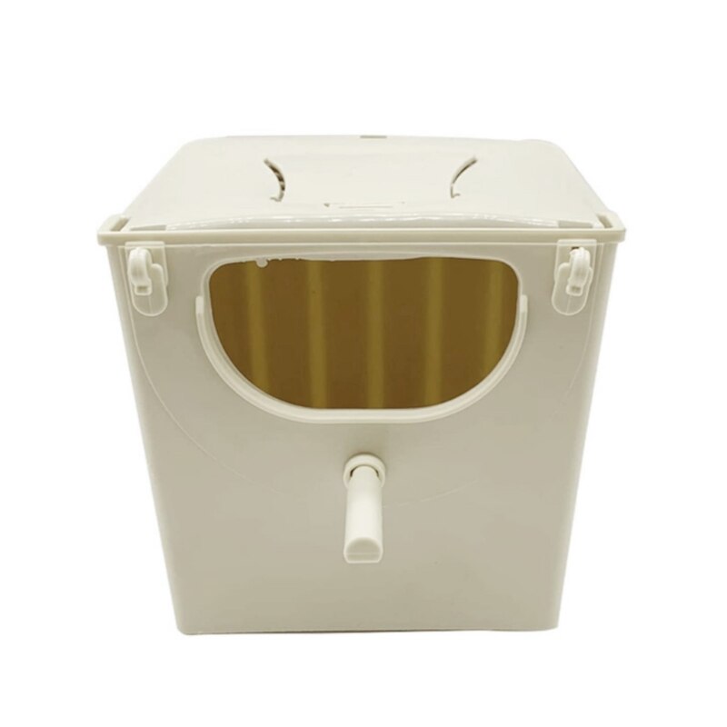 L21A Plastic Breeding Box for Birds Sugar Glider Nesting Box Outside Inside Cage Hanging Washable Sturdy Cage Accessories