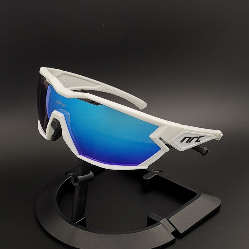 NRC gafas de ciclismo hombres mujer deportes al aire libre gafas ciclismo bicicleta de montaña gafas de bicicleta de carretera de photochromism: 03 / Red photochromic-3
