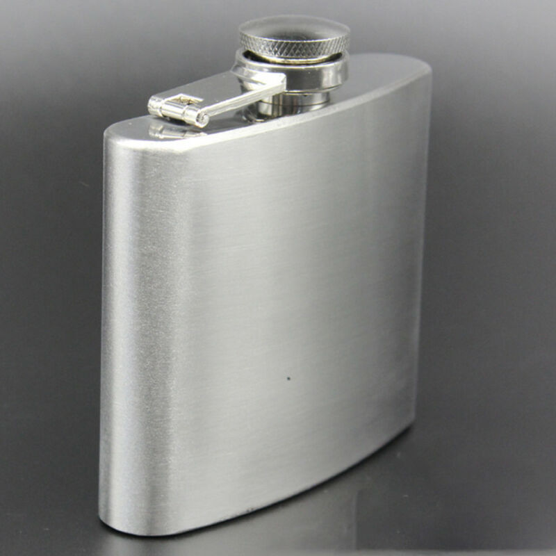 Petaca de acero inoxidable para licor, Alcohol, whisky, botella de vino de bolsillo, 7, 8, 10 oz