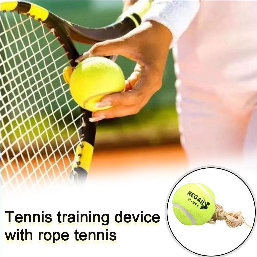 Tennis Trainer Tennis Ball Practice Single Self-Study Training Beginner Rebound Tool Single with Rope Training Tennis Elasc A4E3