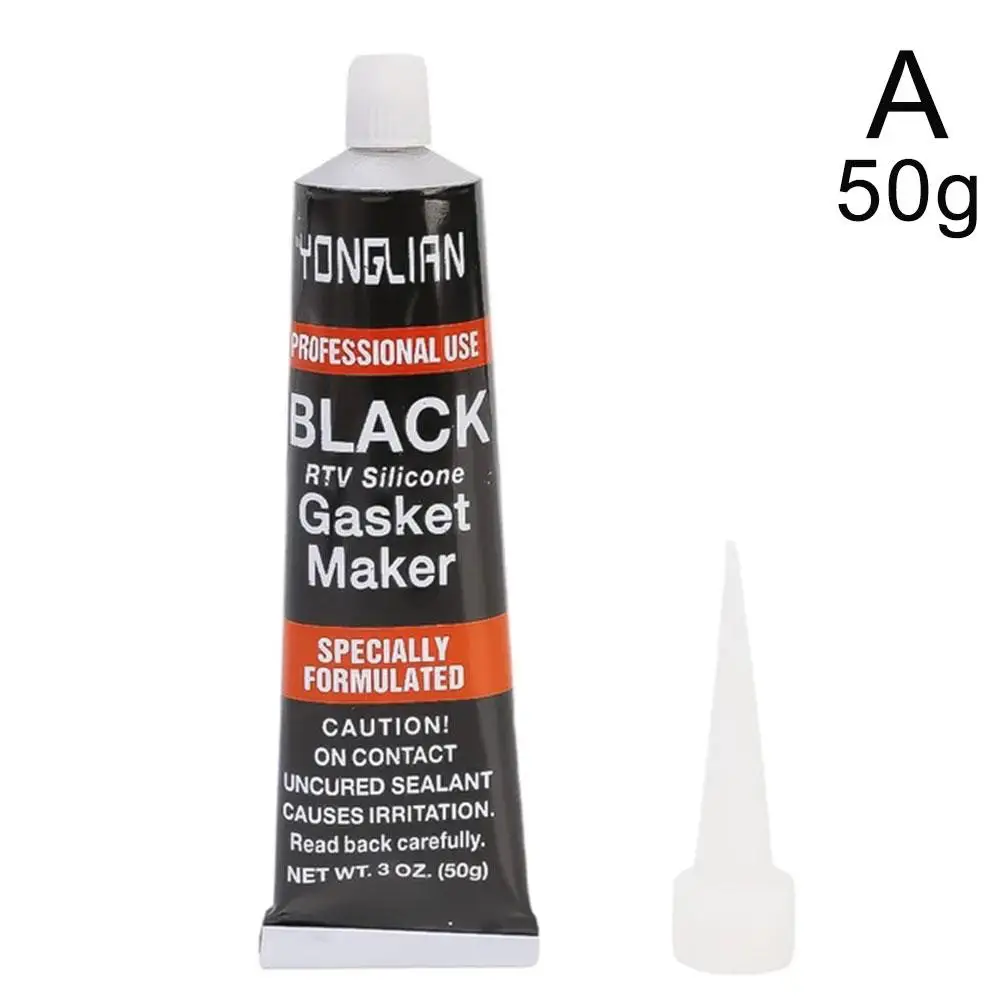 RTV-sellador instantáneo de silicona para motor, sellador de alta temperatura, resistente, líquido, aceite negro, F3G0: Rojo