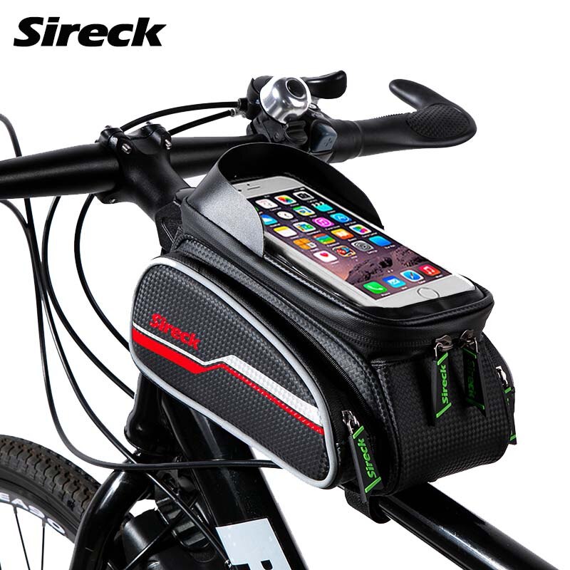 Sireck vandtæt cykeltelefonholder 6.0 tommer cykeltelefonmonteringsstativ cykelstyr smart mobil gps-stativ support: S026 røde