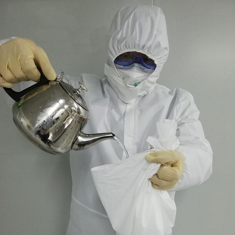 Virus schutz anzug einweg schutz kleidung Antibakterielle Anti-Viren Chemische Schutz Staub-nachweisen Virus schutz