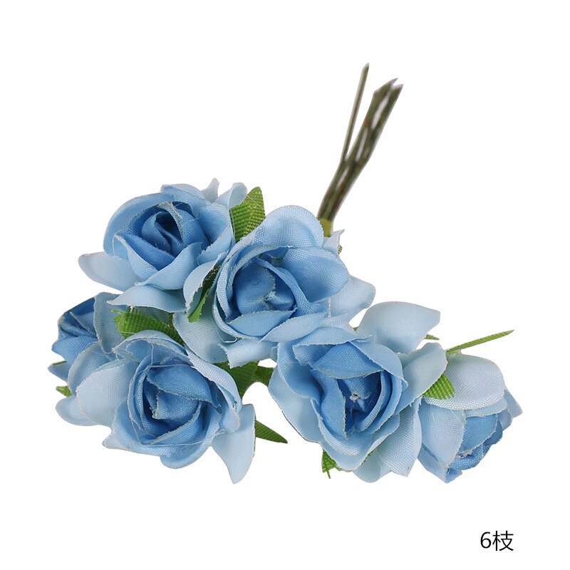 8/10/12/90/144 pièces bleu mixte hybride fleur cerise étamine baies Bundle bricolage gâteau noël mariage boîte guirlande déco: Style 28