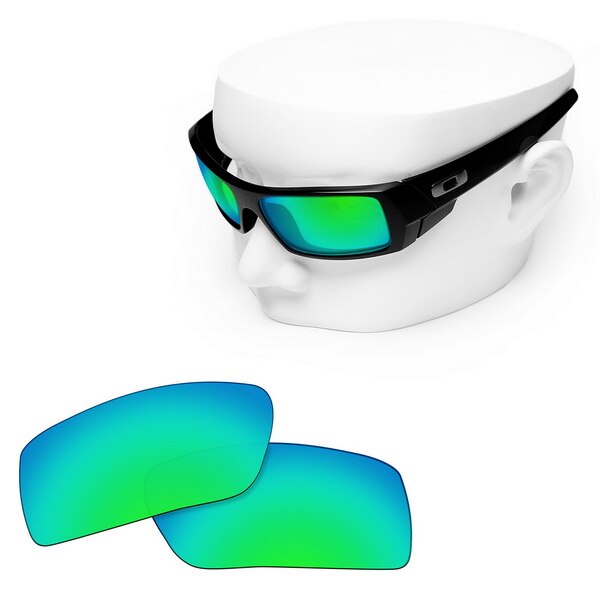 OOWLIT-lentes polarizadas de repuesto para gafas de sol pequeñas, Oakley Gascan: Green Mirror