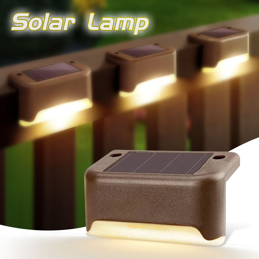 Waterdichte LED Solar Deck Lights Straat Wandlamp Outdoor Hek Post Solar Light Voor Tuin Binnenplaats Patio Trappen Zwembad Decor