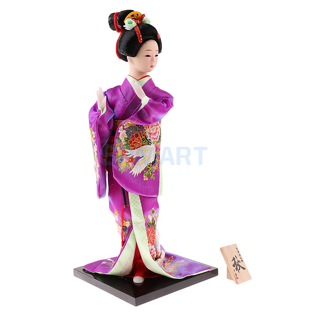 12 '' håndværk udsøgt japansk kimono geisha kabuki dukke til husdekoration udsmykning samlerobjekter håndværk: 1
