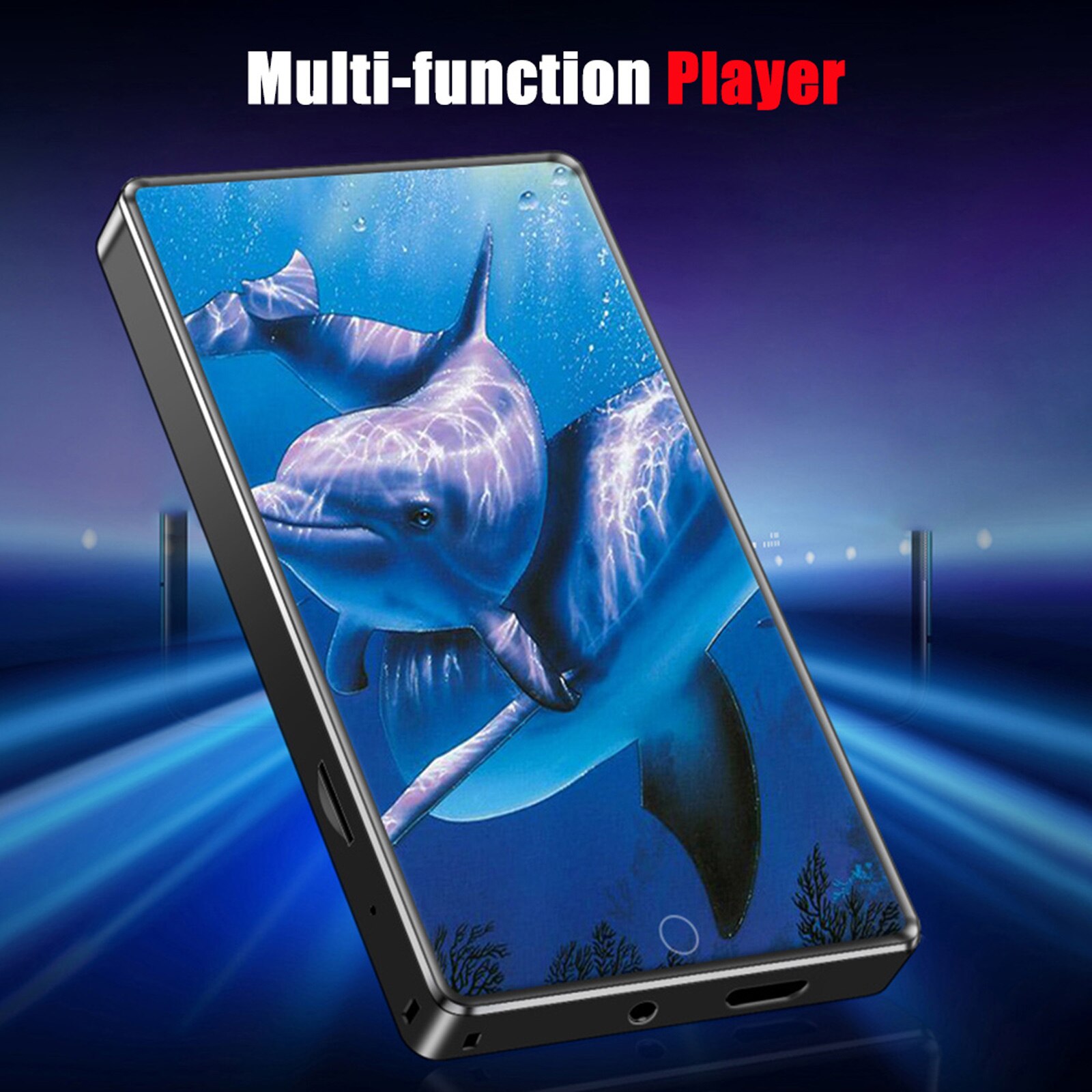 RUIZU H1 odtwarzacz MP3 8GB w pełni dotykowy ekran BT5.0 cyfrowy odtwarzacz muzyczny przenośne radio FM odbiornik nagrywanie z mikrofonem słuchawki