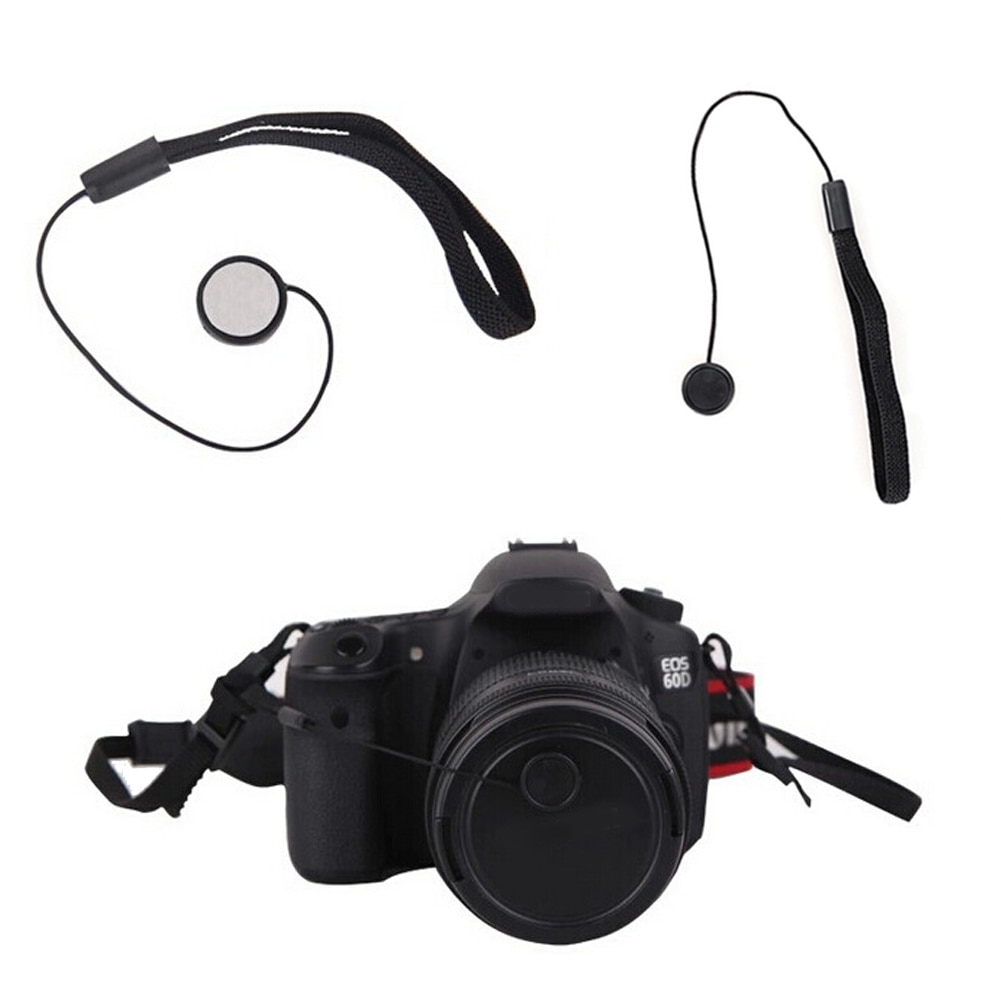 5 stks/set 23cm Universele DSLR Lensdop Touw Camera Cap Houder Accessoires Keeper Cord String voor Canon Nikon Sony