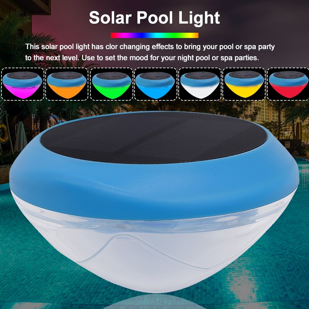 Huis Tuin Led Yard Onderwater Kleur Veranderen Zwembad Licht Drijvende Lamp Bad Aquarium Zonne-energie Buitenverlichting Vijver