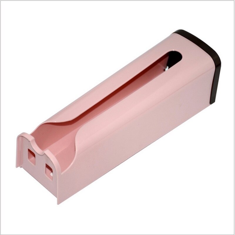 Support de sac en plastique d'épicerie de cuisine et distributeur pour des sacs en plastique-économiseur facile de sac de bâti de mur, distributeur de sac d'épicerie de bâti de mur: Pink