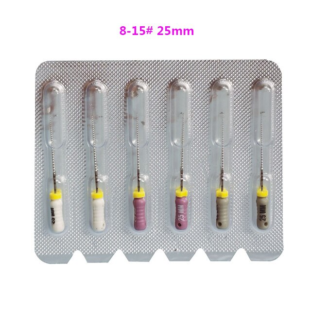 5pack Dental c-pilot pliki 25mm 6-10 # stal nierdzewna C + pliki 21mm pliki endodontyczne C 6 sztuka/paczka pliki endodontyczne: 5pack Size8-15 25mm