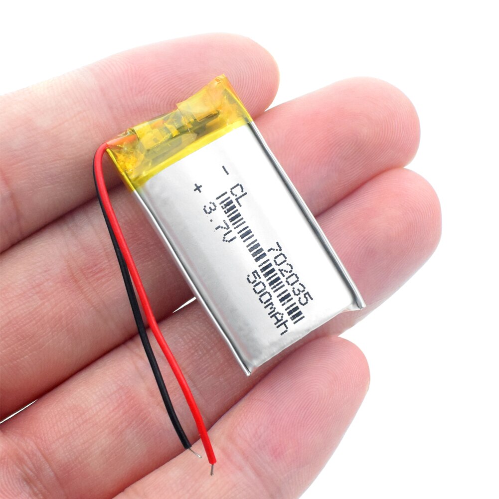 702035 batterie polymère Rechargeable 500 mah 3.7V Li-ion batterie pour haut-parleurs maison intelligente dvr GPS mp3 mp4 batterie externe lecteur de jeu