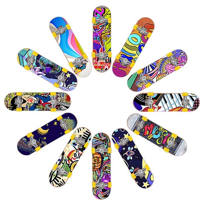 5 pièces/ensemble Mini doigt touche jouets Skate Board jeu enfants enfant jouet doigt Scooter planche à roulettes jeu nouveauté jouet