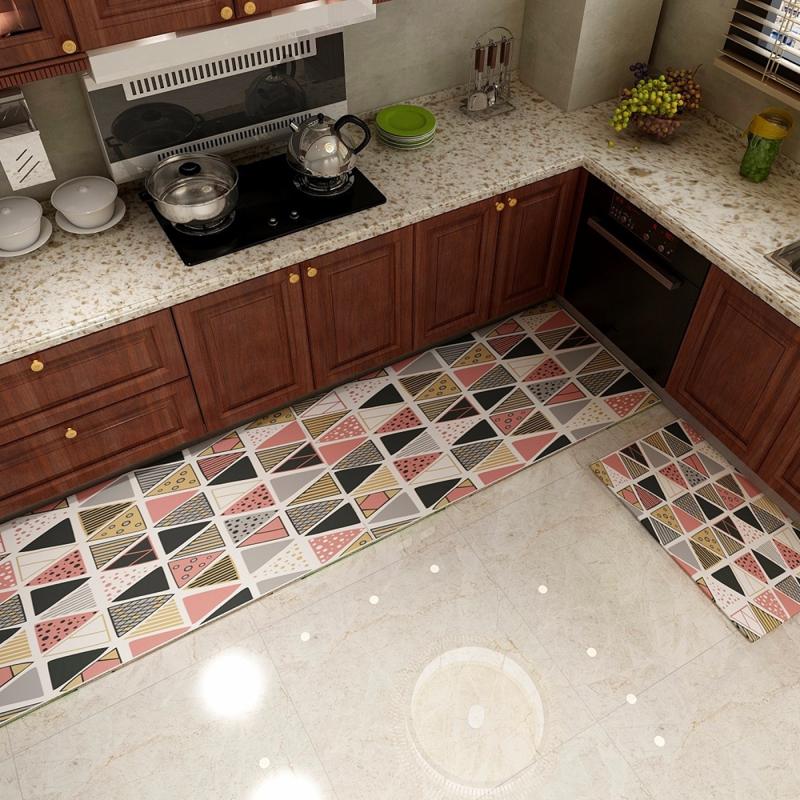 Long Kitchen Anti-slip Mat Bathroom Rug Floor Mat Modern Kitchen Rug Home Entrance Door Absorbent Mat Bedroom LivingRoomFloorMat