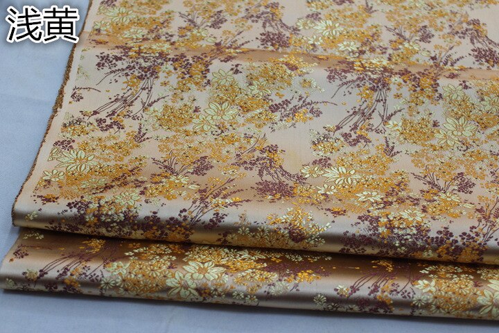 Breed 29 "Chinese Cheongsam Pop Jurk Mongoolse Gown Stof Film Tv Satijn Materiaal Decoratie Diy Jacquard Brocade Doek: Light Yellow