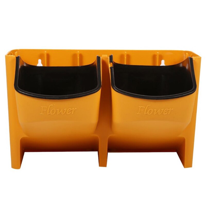 SZS Flower Pot Stackable Wall Planter Garden Flower Pots Wall Hanging Vertical Succulents Plant Pot Bonsai Pot Home Decor: Yellow