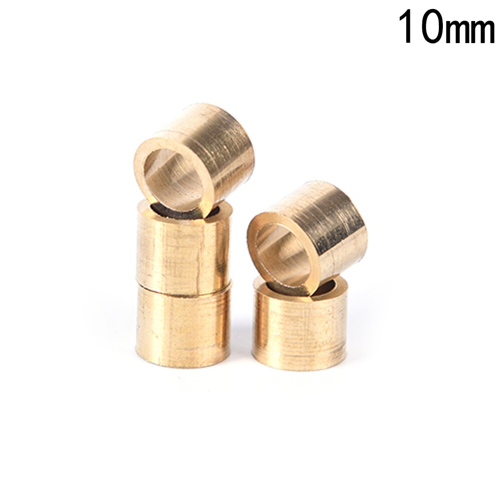 5 stuks 9/10mm biljart snooker koperen ferrule messing snooker poolkeu ferrules keu reparatie gereedschap accessoires: 10mm
