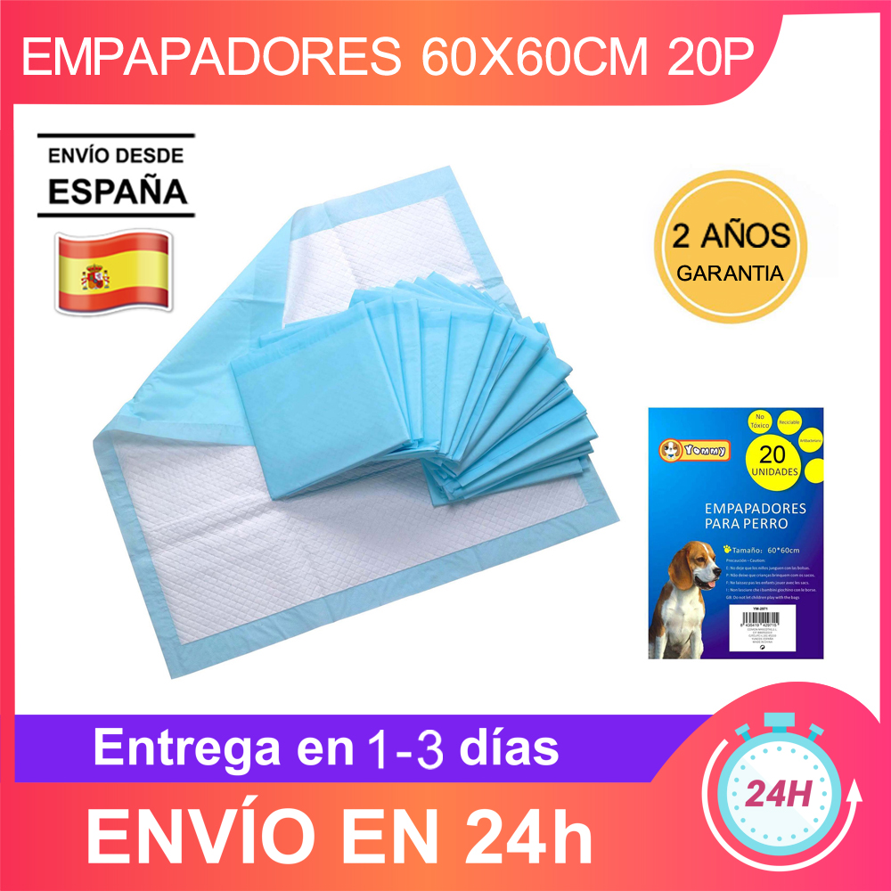 Yommy Empapadores con Adhesivos Perros Gatos para Mascotas Toallitas de Entrenamiento para Mascotas 60X60CM 90X60CM 12PCS 20PCS